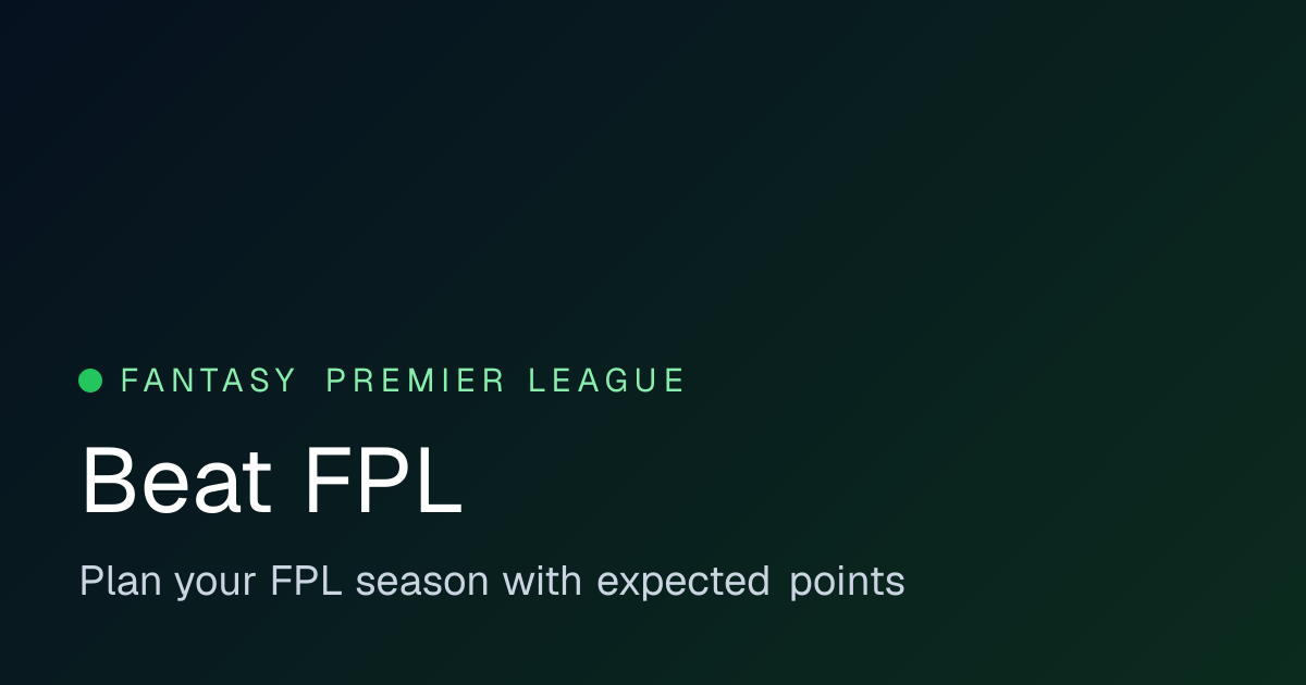 Predicted Premier League Lineups & Team News · Beat FPL